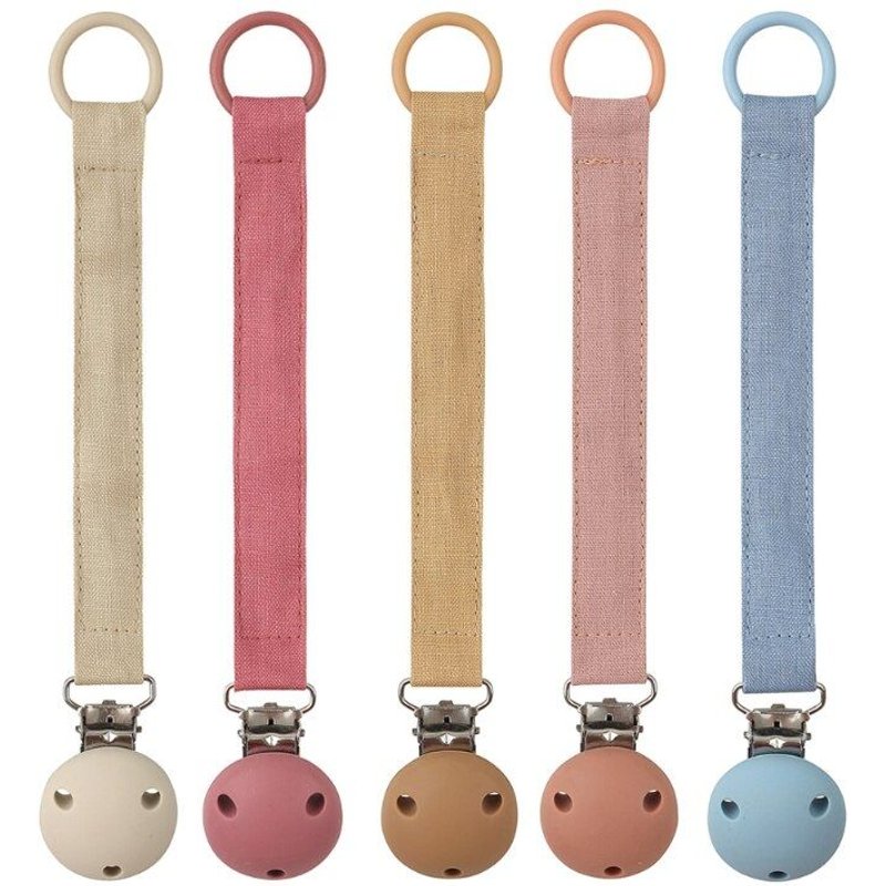 Attache-Tétine En Silicone Sans Bpa Pour Nouveau-Né, Attache-Tétine Factice, Soulage La Douleur Du Bébé, Jouets De Dentition, Douche