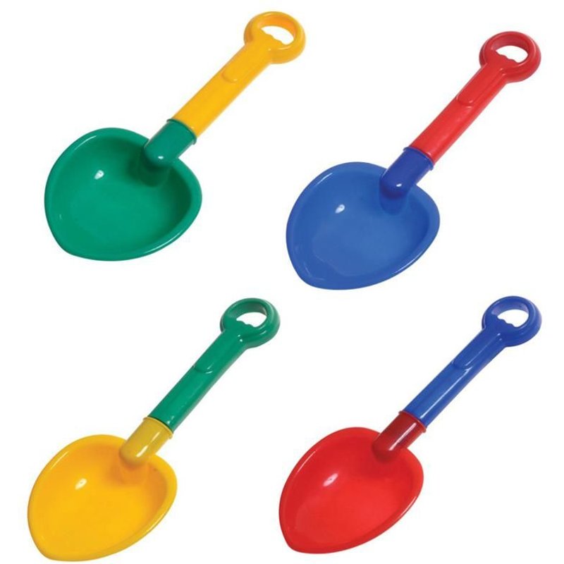 Pelle À Sable Pour Enfants, Jouet De Plage, Léger, Couleur Vive (Jaune, Rouge, Vert, Bleu), 4 Pièces