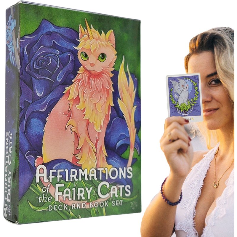 Nouvelles Cartes De Tarot Des Chats Féeriques, Version Anglaise, Jeux De Société, Divination, Destin, Jeux De Divertissement Familial À Domicile