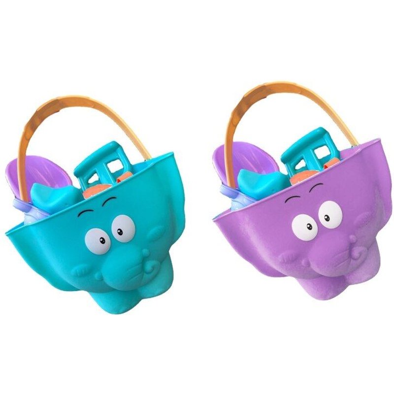 Ensemble De Jouets De Plage En Forme D'éléphant, Jouets De Sable Pour Enfants, Râteau Seau, Pelle, Tortue, Crocodile, Moules, Jouets Aquatiques