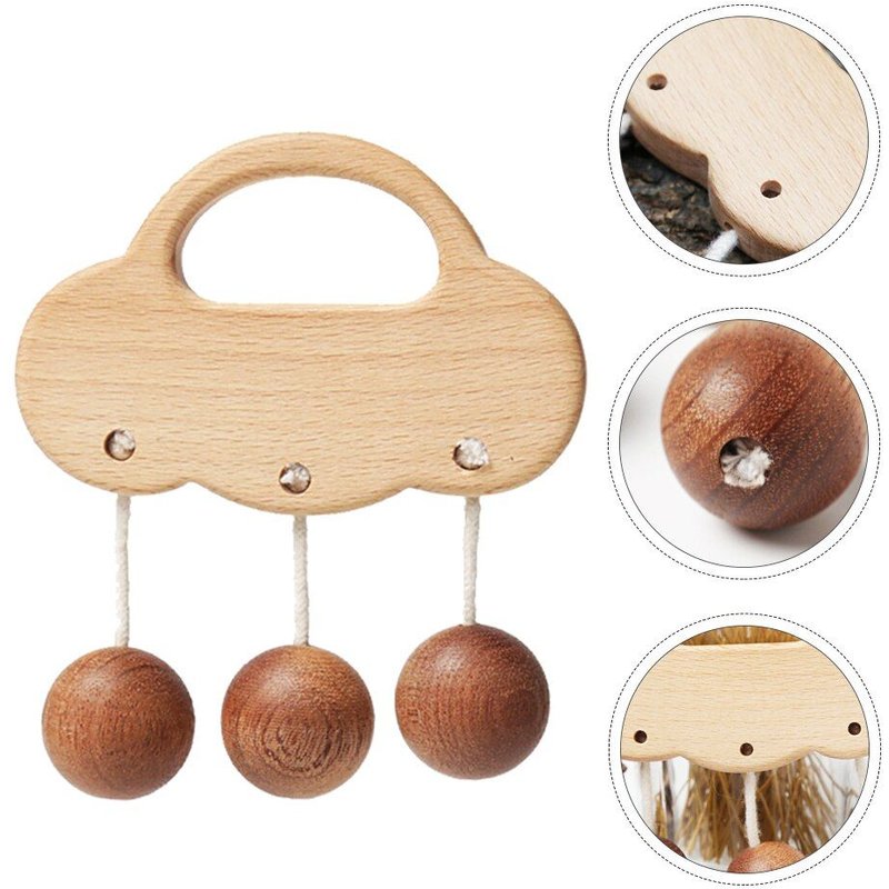 Cloche De Lit En Bois Pour Bébé, Instrument Musical, Couleur Bois, 1 Pièce