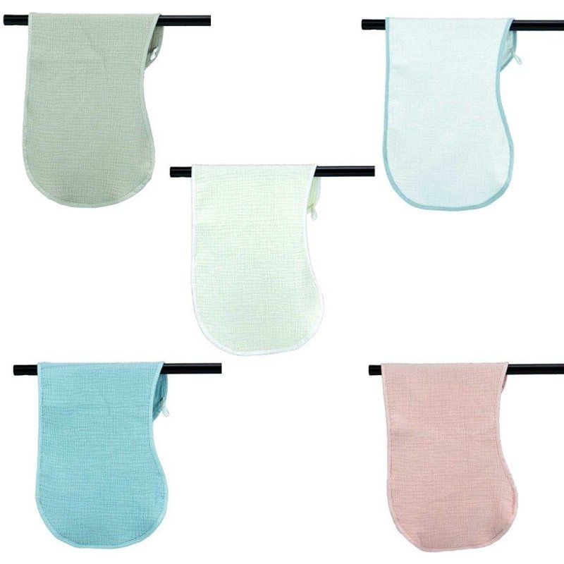 Bavoir D'alimentation En Coton Doux Pour Bébé, Serviette Absorbante De Couleur Unie, Serviette De Visage Pour Nouveau-Né