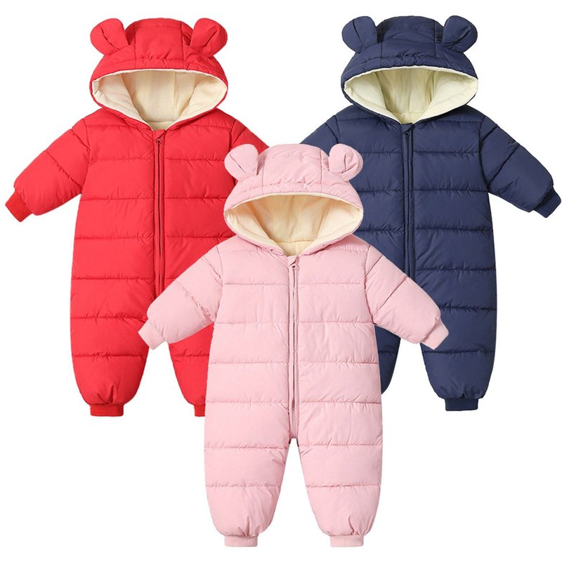 Combinaison À Capuche Pour Bébé, Vêtement D'hiver Pour Nouveau-Né, Garçon Et Fille, Chaud Et Épais