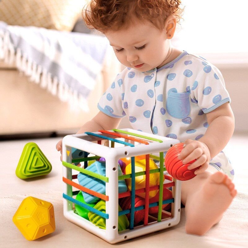 Blocs De Forme Colorés Montessori, Jeu De Tri, Jouets Éducatifs Précoces Pour Enfants De 0 À 12 Mois, Jouet D'entraînement À La Préhension, Nouvelle Collection