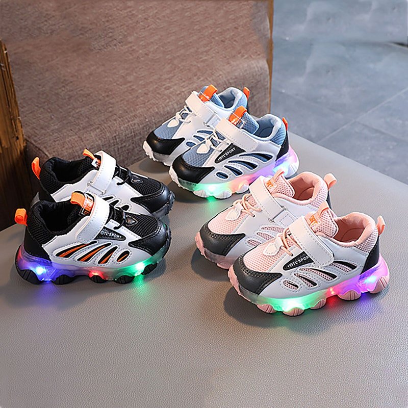 Baskets Lumineuses À Led Pour Enfants, Chaussures De Sport Pour Bébés Filles Et Garçons
