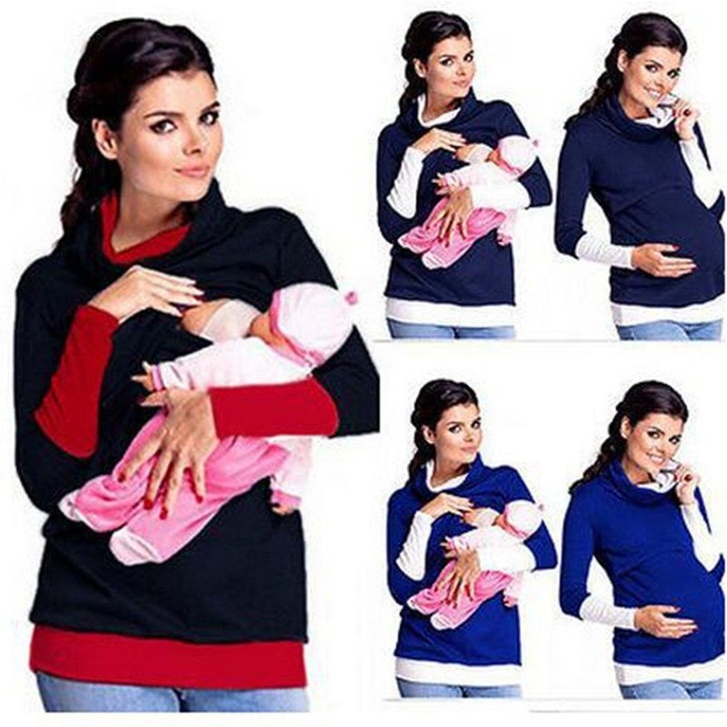 Pull Chaud À Col Haut Pour Femme Enceinte, Vêtement De Maternité, Décontracté