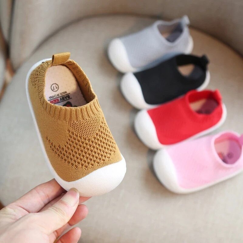 Chaussures En Maille Pour Bébé, Avec Semelle Souple, Confortables Et Décontractées, Sandales Antidérapantes Pour Les Premiers Pas De Fille Ou Garçon, Pour Printemps