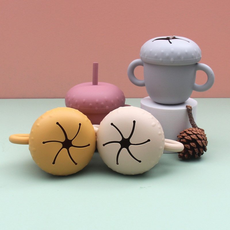 Boîte De Rangement De Nourriture En Silicone Pour Enfants, Boîte De Stockage De Nourriture, Tasse De Collation Portable Pour Bébés, Conteneur De Tasses, Bouteille À Couvercle Souple