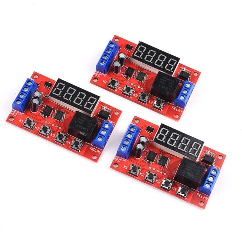 Minuterie numérique LED Q81C DC 5V/12V/24V, Module de relais de commande, minuterie, Module de commutateur de retard de déclenchement, panneau de commutation pour pompe à eau