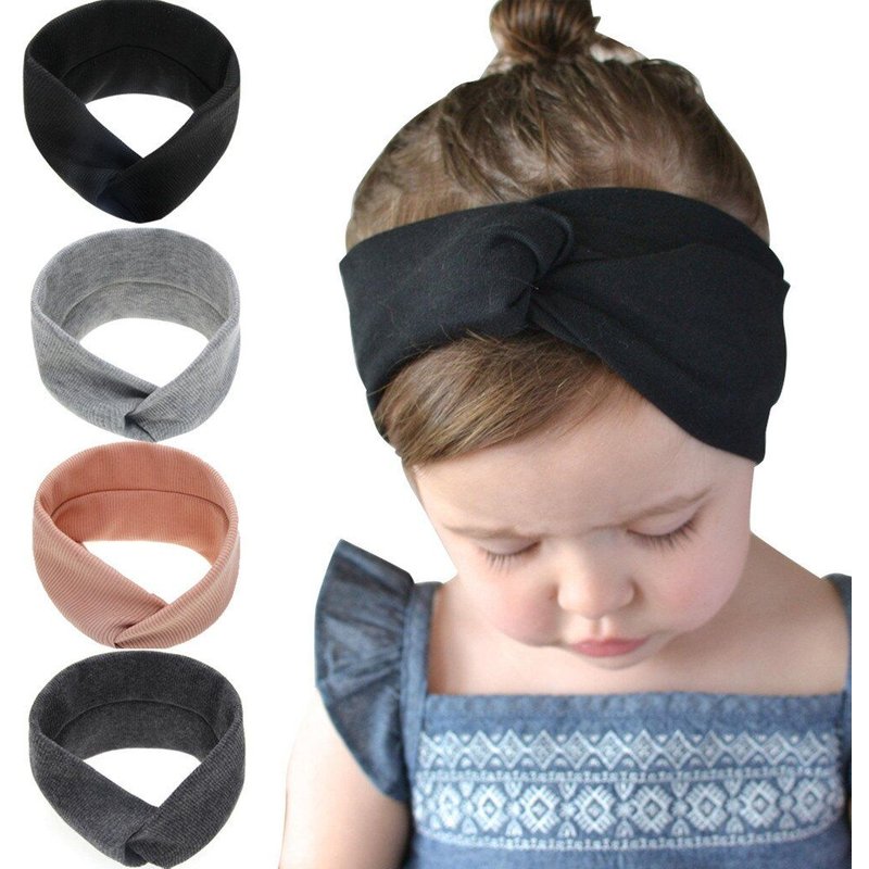 Accessoires Pour Cheveux De Bébé Nouveau-Né Fille, Bandeau Turban À Noeud Solide, Accessoires Pour Enfants, # Cn20