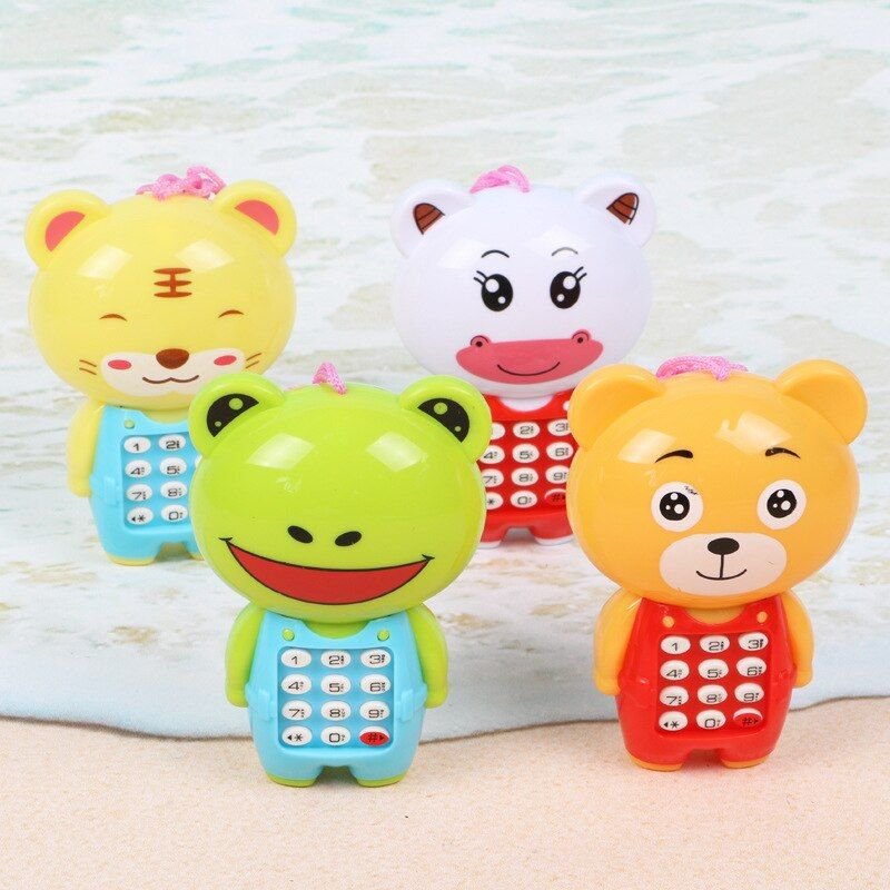 Téléphone Portable Avec Lumière Led Pour Enfants, Jouet Éducatif De Musique De Dessin Animé, Jouet D'apprentissage Précoce, Cadeau Pour Enfants, 2021