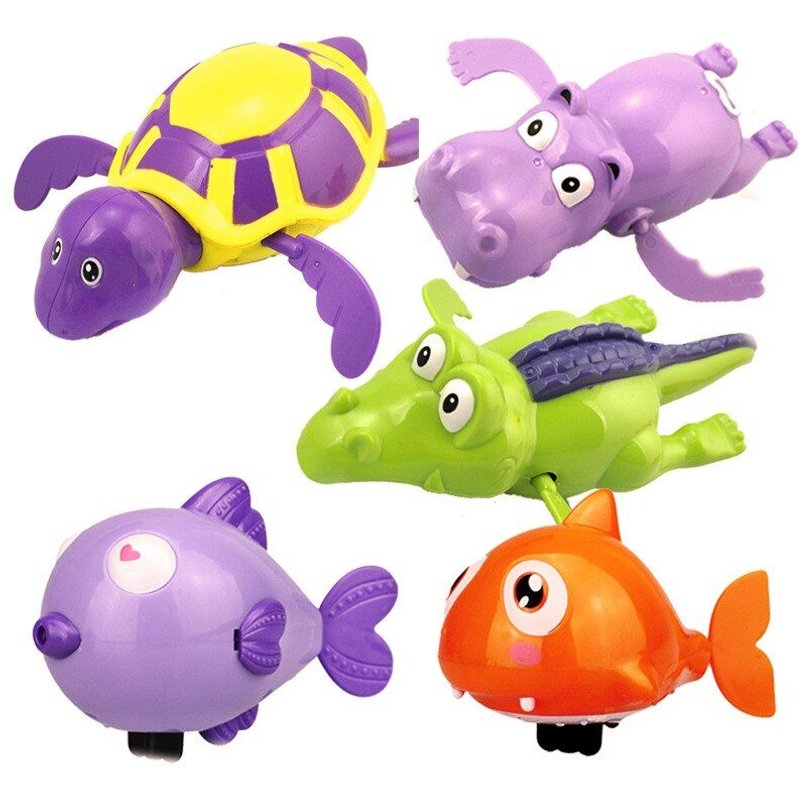 Jouets De Bain Tortue Dauphin Baby Shower Bébé Enrouler Jouet De Natation Accessoires De Piscine Bébé Jouer Dans L'eau Couleur Aléatoire 1 Pièce