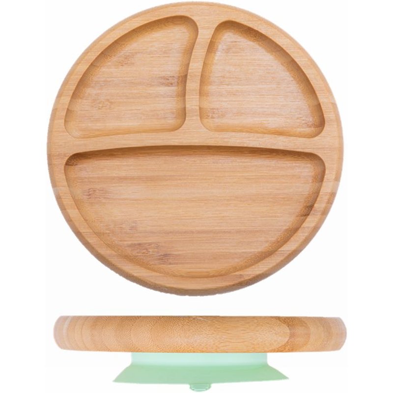 Assiette À Dîner En Bois Pour Bébé, Bol D'alimentation Pour Enfants, Vaisselle Avec Ventouse En Silicone, Fourchette En Bois, Cuillère, Plats Pour Enfants