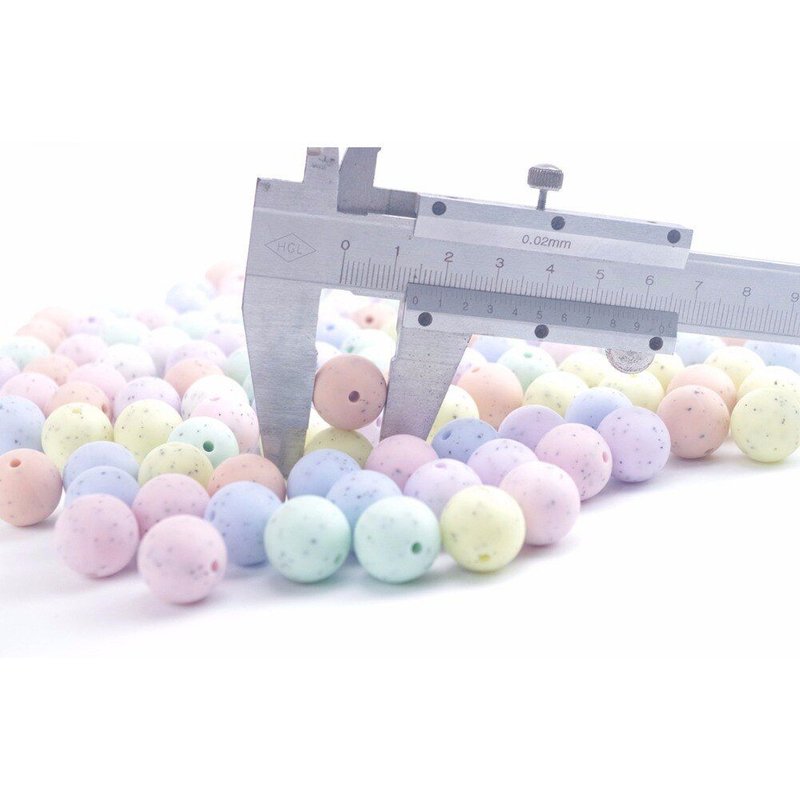 Silicone Sésame 15mm 15 Pc Bonbons Couleurs Perles Rondes Bricolage Collier De Dentition À Croquer Perles De Silicone Sans Bpa Bébé Produits De Dentition