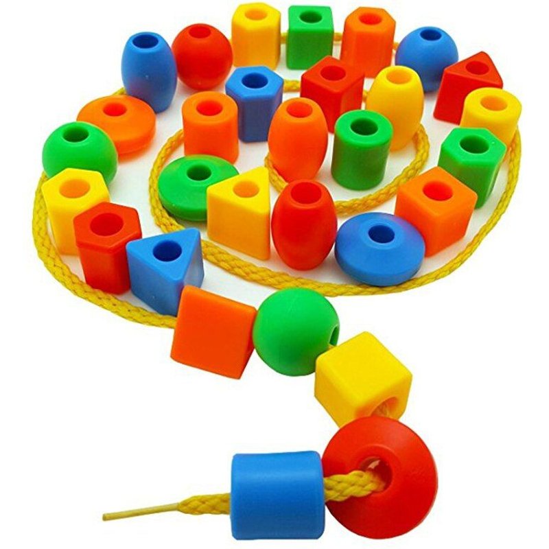 Jeu De Perles Géométriques Pour Enfants, Jouets Éducatifs Pour Bébés