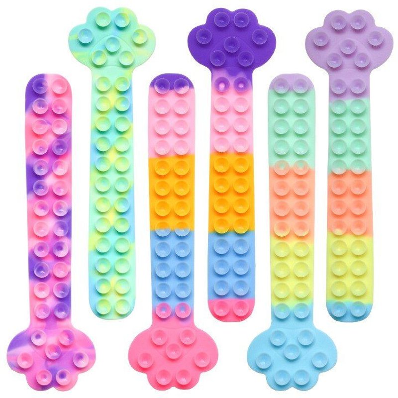 Jouet Créatif Anti-Stress En Silicone Pour Chat, Ventouse Pop, Autocollant Magique, Décompression, Anti-Stress