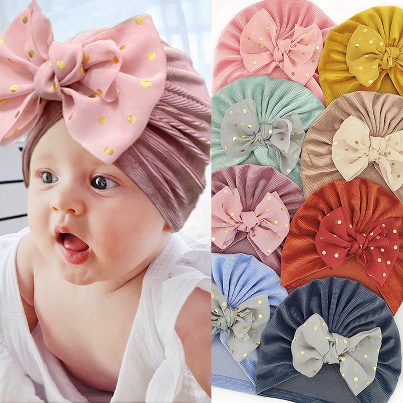 Chapeau À Gros Noeud Pour Enfants, Chapeau Chaud Pour Bébé, Pull, Pneu, Couvre-Chef, Accessoires Photo, 2 Pièces
