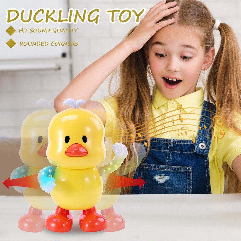 Jouet Électrique Pour Enfant En Bas Âge, Musique Légère, Canards Dansants, Animaux De Dessin Animé, Cadeau Intéressant Et Amusant