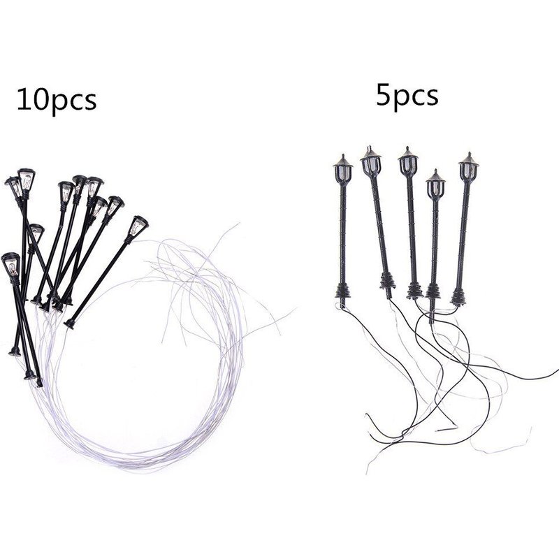 Lampe De Jardin Noire À Tête Unique, 5 Ou 10 Pièces, Luminaire De Paysage