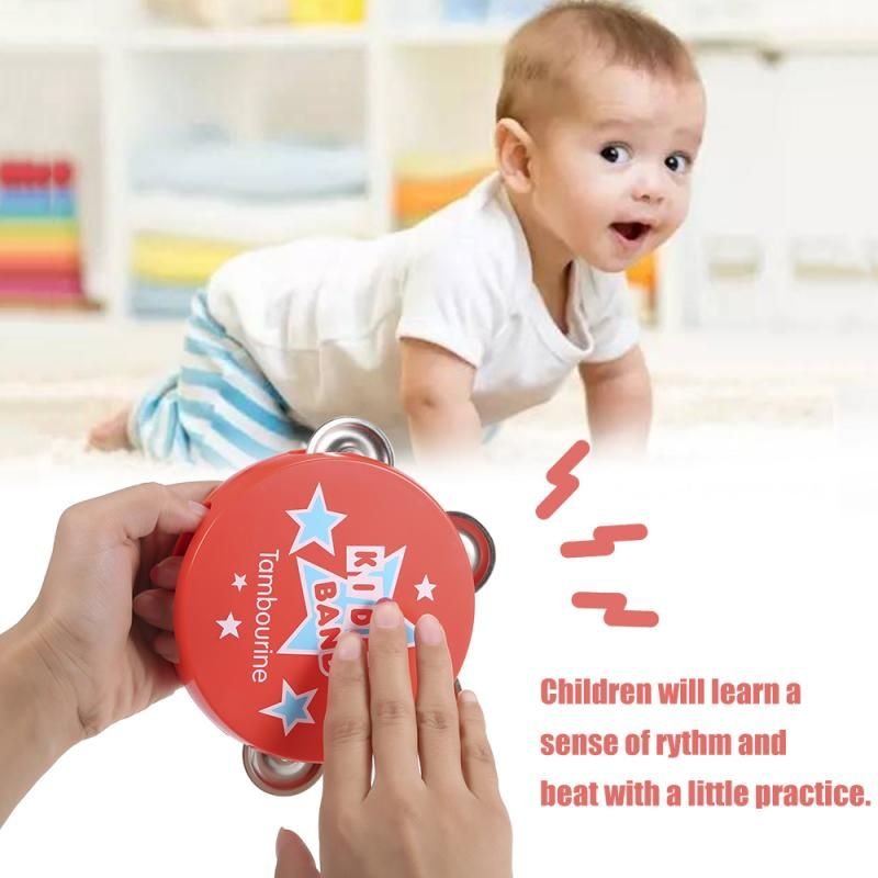 Tambourin Musical Ăducatif Pour BĂ©bĂ©s, Instrument De Musique Amusant, Tambour Ă Claquettes Pour BĂ©bĂ©s, Jouet Et Cadeau