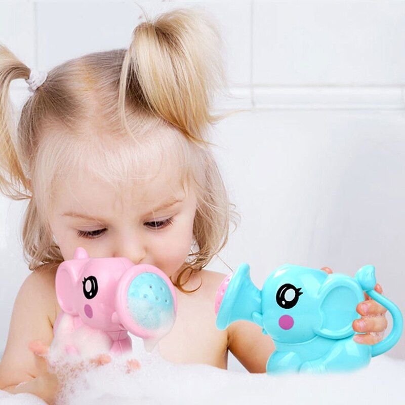 Jouets De Bain Pour Enfants, 1 Pièce, Petit Éléphant, Dessin Animé, Pots D'arrosage, Douche, Jouets Interactifs Parent-Enfant