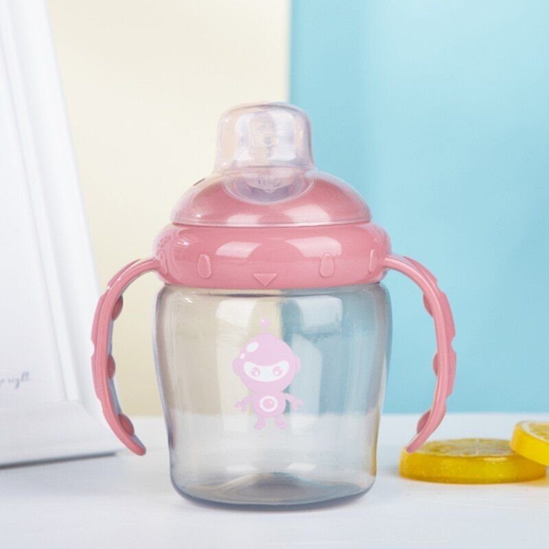 Gobelet D'apprentissage Souple Portable Sans Bpa, Avec Poignée Confortable Pour Nourrissons De 9, 10, 11 Et 12 Mois Qx2d
