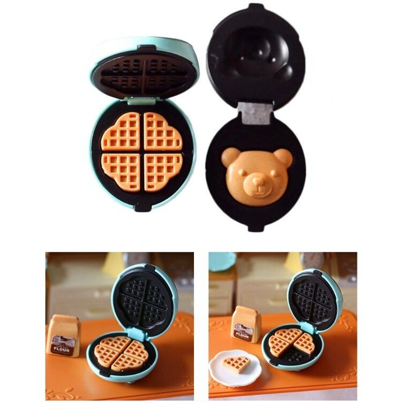 Gaufrier Miniature Pour Maison De Poupée, Machine À Pain, Grille-Pain Réaliste, Interactif, Jeu De Simulation, Jouet Pour Filles, Cadeau, 1/6 1/12