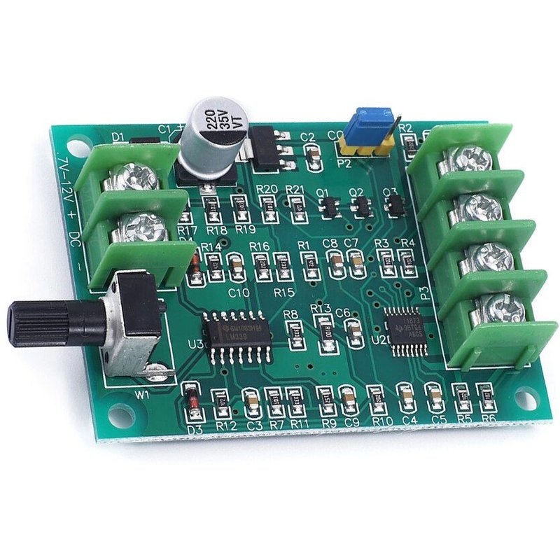 Carte de commande de moteur à courant continu sans balais 7V 12V, avec Protection contre les surintensités de tension inverse pour moteur de disque dur 3/4 fils