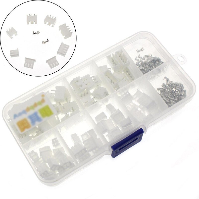 Kit de bornes de pas 250mm, boîtier/broche connecteur JST, adaptateur XH, 2.54 pièces/boîte, 2p 3p 4p