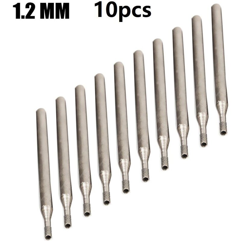 Mèche de diamant rotative, 1-4mm, 10 pièces, pour percer des carreaux de verre, 2.35mm, accessoires