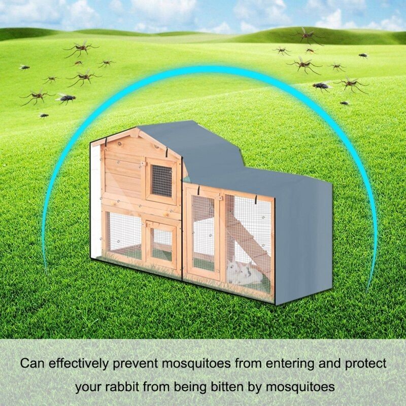 Couverture De Huche À Double Étage En Forme De Lapin 210d, Résistante Au Vent, Noire, Pour Fenêtre Visible, Imperméable, Pour L'hiver, Livraison Directe