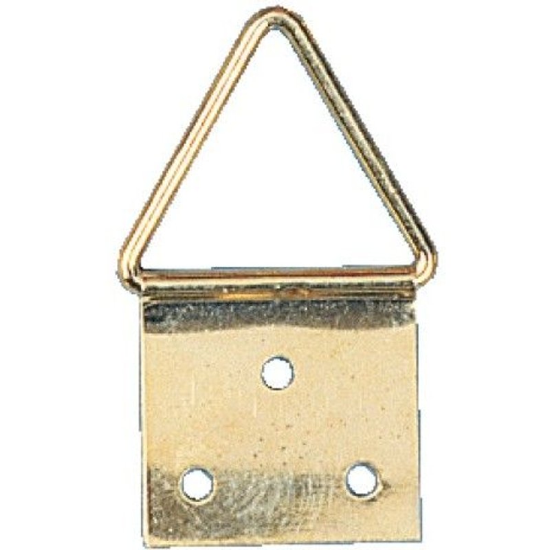 Attaches tableau triangulaires en acier laitonné - 14 mm - sachet de 100 pièces BRICOZOR