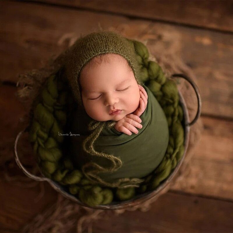 Couverture De Réception Pour Bébé, Extensible, Emmaillotage Pour Nouveau-Né, Accessoires De Photographie D'arrière-Plan Qx2d