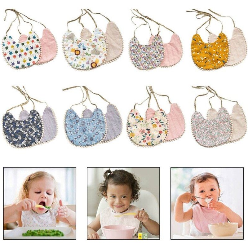 Bavoirs En Coton Imprimé Pour Bébé, Serviette De Salive Pour L'alimentation, Foulard Bandana Pour Nouveau-Né, Cadeaux De Douche Pour Nourrissons