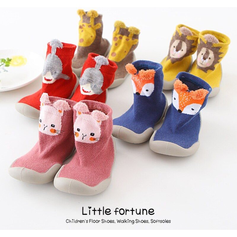 Chaussures Antidérapantes Pour Bébé Garçon Et Fille, Chaussons Antidérapants Pour L'intérieur Et L'extérieur, Chaussures Respirantes En Coton Pour Les Premiers Pas