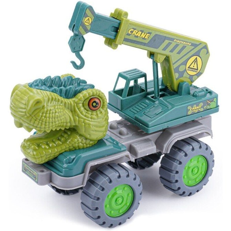 Camion Dinosaure Interactif, Jouets Éducatifs, Jeux De Plein Air, Véhicule À Friction, Mélangeur/Benne/Grue/Pelle Qx2d