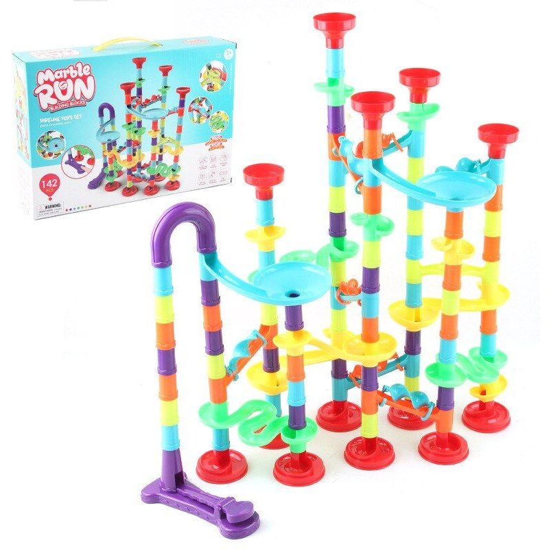 Lot De 76 Blocs De Construction, Labyrinthe, Variété, Bricolage, Boule D'éjection, Piste, Jeu De Paradis, Jouets Éducatifs Scientifiques