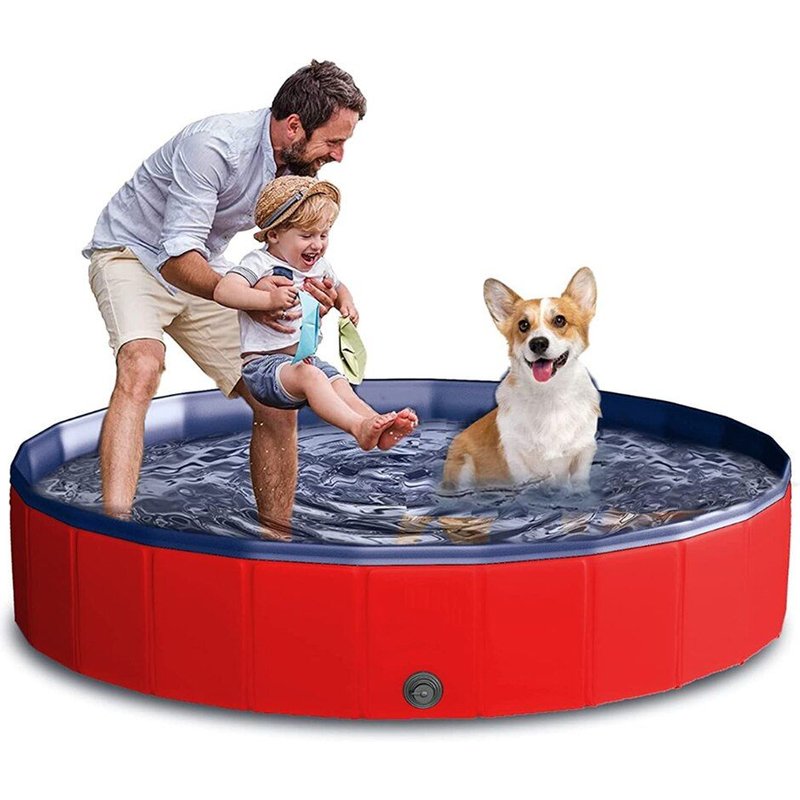 Piscine Pliable Pour Animaux Domestiques, Baignoire Pour Chiens, Bassin Pour Chiots, Chatons Et Chats, Convient Aussi Aux Enfants