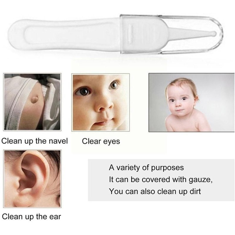 Pincettes De Sécurité Pour Bébés, 1 Pièce, Pour Nettoyer Les Oreilles, Le Nez, Le Nombril, Pour Bébés, Soins, Fournitures De Nettoyage, C3p7