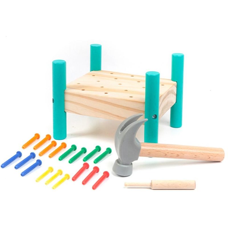 Banc De Frappe En Bois Pour Enfants, Jouet Éducatif De Hamster De 3 Ans