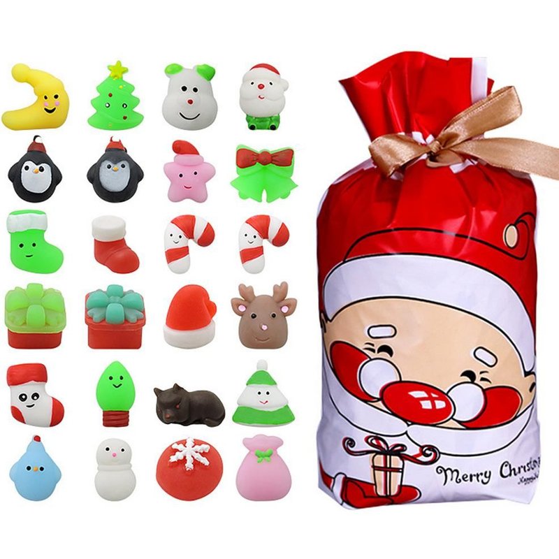 Ensemble De Jouets Éducatifs Pour Enfants, 24 Pièces, Calendrier De L'avent De Noël 2021, Boîte Aveugle, Anti-Stress, Cadeau De Noël