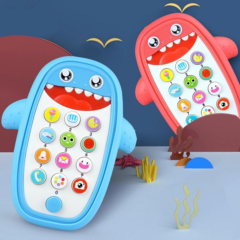 Téléphone Portable Avec Musique Requin Mignon, Lumière Led, Whack-A-Taupe, Jouets Éducatifs Pour Enfants En Bas Âge, Cadeau