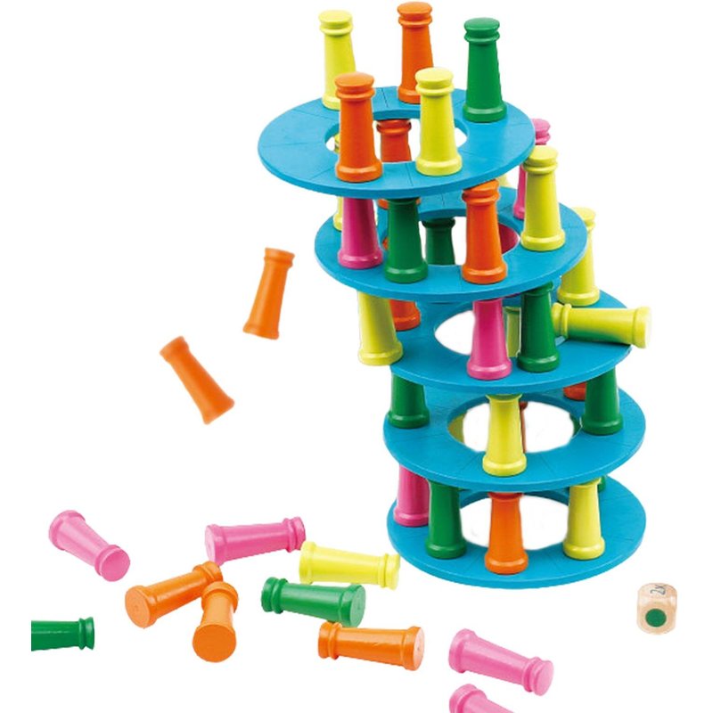 Blocs De Construction À Empiler En Bois Pour Enfants, Blocs D'équilibre En Bois, Tour À Jouets Montessori, Bloc D'empilage Coloré Éducatif