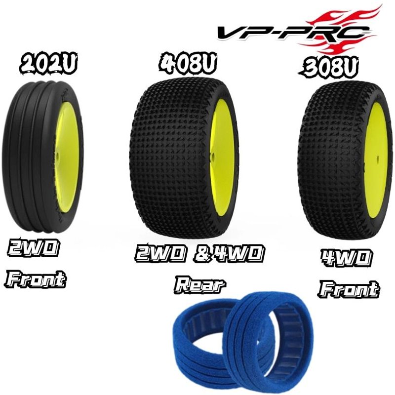 Pneu De Course Pour Buggy V4 Pro Rc 1/10 4wd 2wd 202 408, Arrondi Cactus Evo 12mm Écrou Rc, Éponge Haute Adhérence Tlr Xray Ae Sworkz
