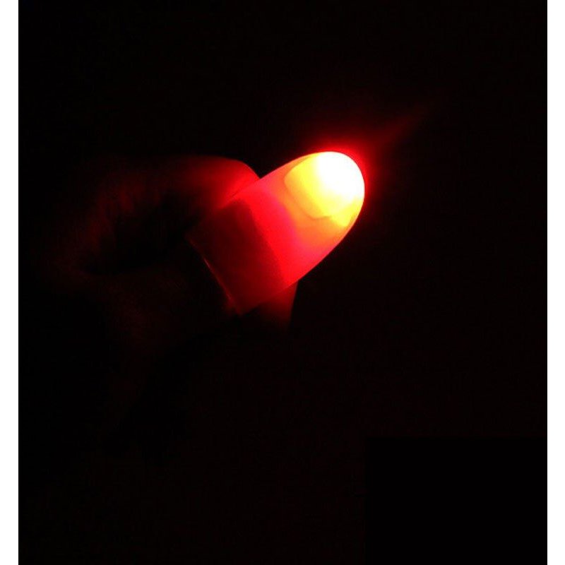 1 Paire Drôle Nouveauté Led Lumière Clignotant Doigts Tour De Magie Props Enfants Incroyable Fantastique Glow Jouets Enfants Cadeaux Lumineux Décor