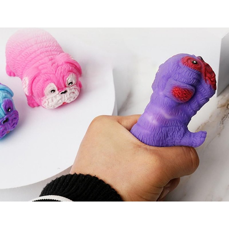Jouet À Presser En Forme De Carlin, Anti-Stress, Design Animal Coloré, Jouets À Pétrir Pour Enfants, Cadeau De Vacances