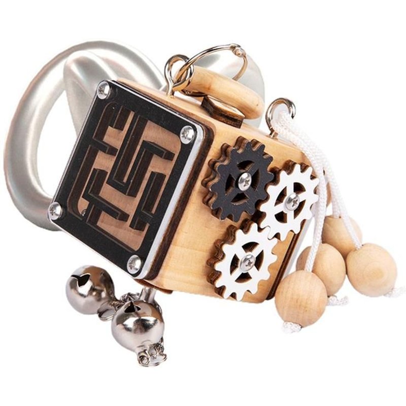 Planche En Bois Avec Boucle Pour Enfant En Bas Âge, Jeu Éducatif, Intellectuel, Activité Sensorielle