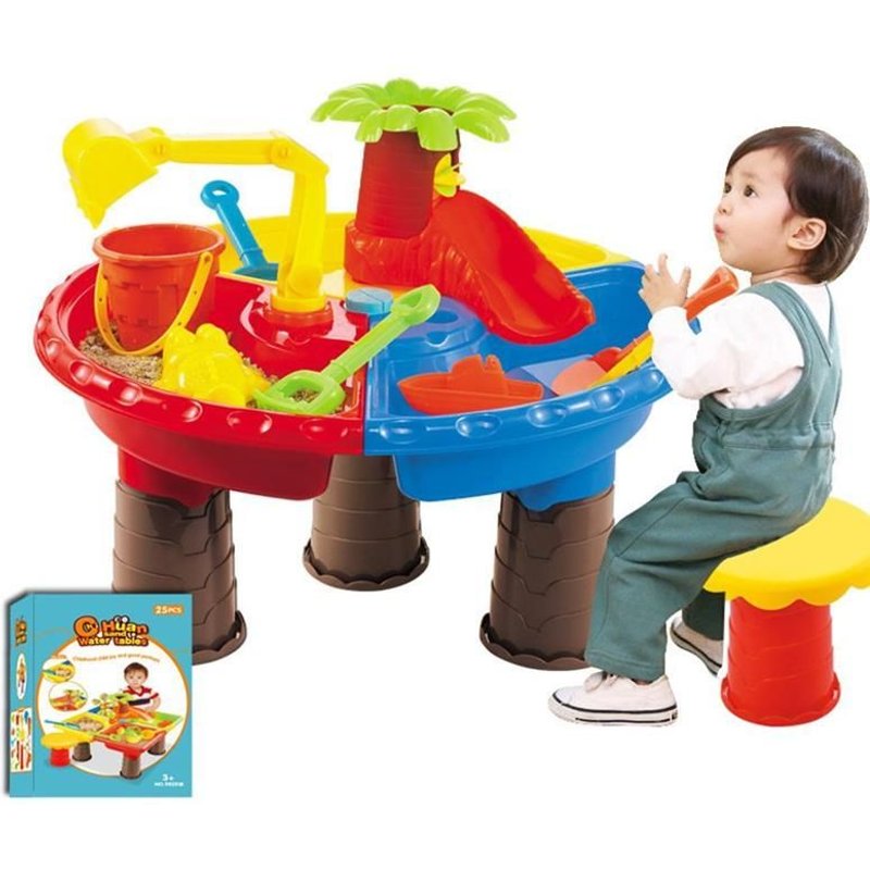 Ensemble De Jouets De Plage Pour Enfants, 32 Pièces, Été, Château De Plage, Moules À Sable, Pelle De Plage, Kit D'outils Pour Tout-Petits, Cadeau D'extérieur Pour Enfants