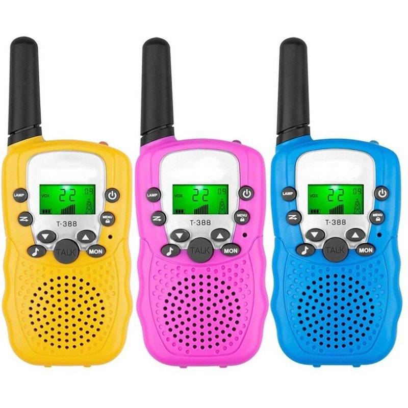 Walkie-Talkie Pour Enfants, 8 Canaux, Longue Portée, Mini Station De Radio, Cadeau D'anniversaire Et De Noël, 2 Paquets