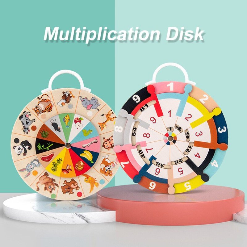 Disque De Multiplication Double Face Multifonctionnel, Platine Rotative, Jouet De Maths, Jouets Éducatifs Pour Enfants